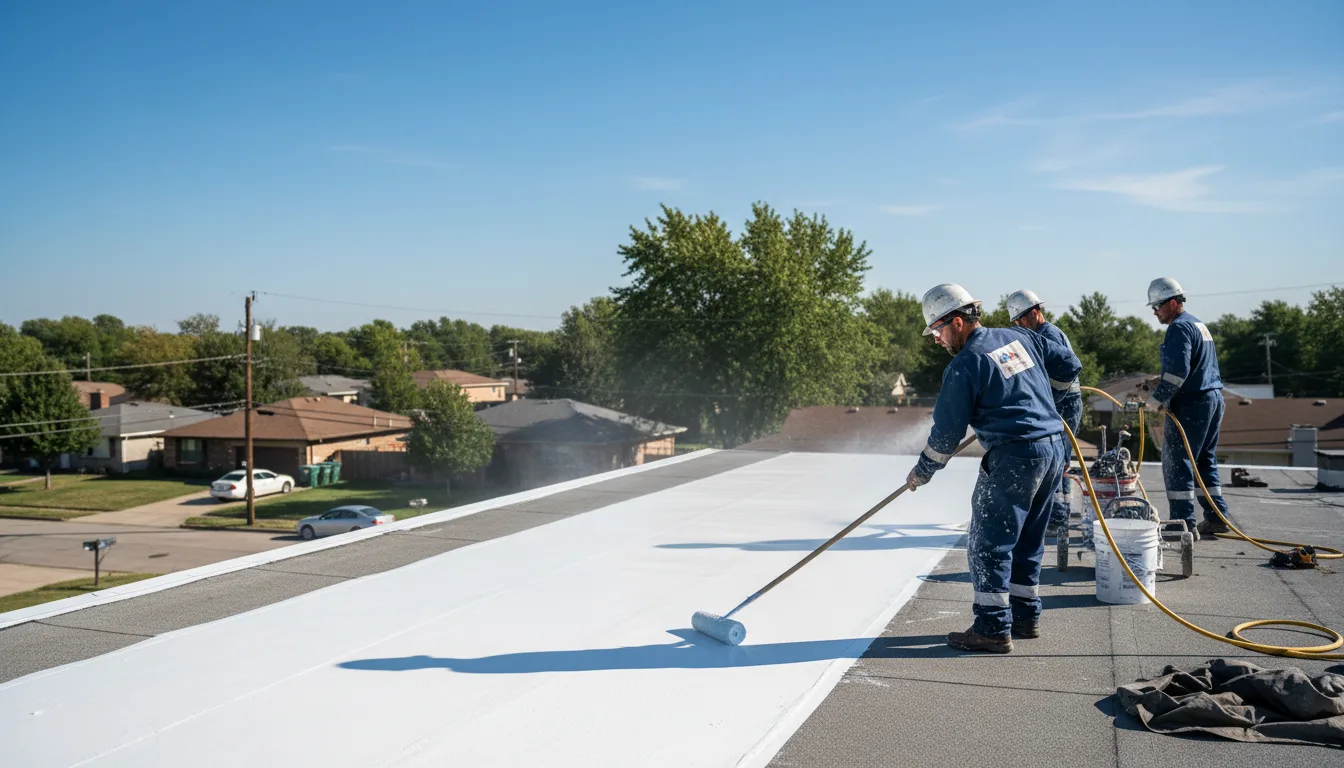 Commercial roof coating in Marquette, KS near me